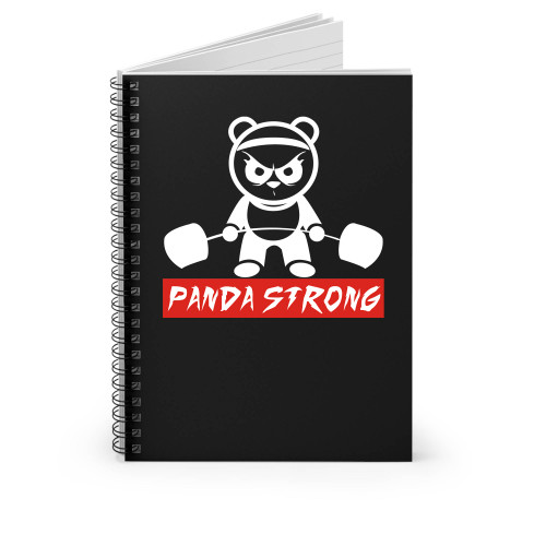 Panda Strong Funny Spiral Notebook