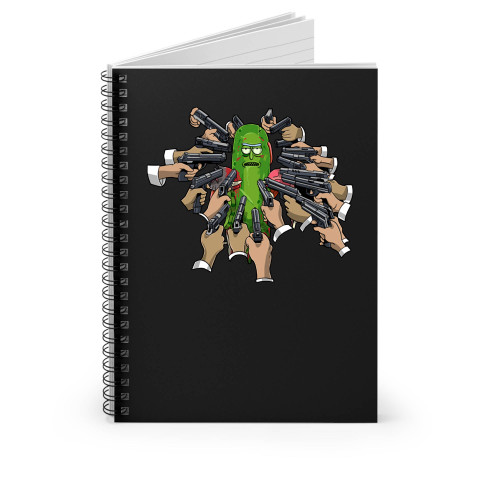 Pickle Rick Rick Sanchez John Wick Parody Spiral Notebook