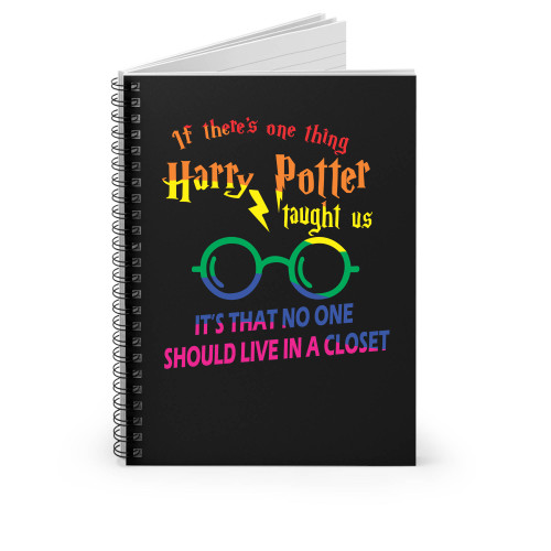 Potter No One Should Live In A Closet Spiral Notebook