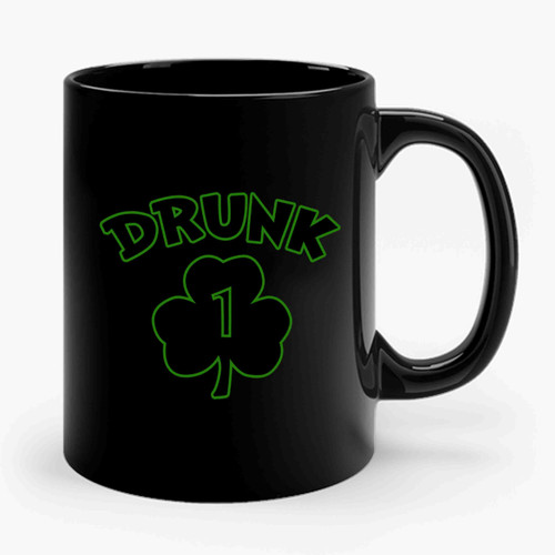 St Patricks Drunk Beer W Ceramic Mug