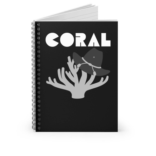 Rick Grimes Carl Coral Hat Spiral Notebook