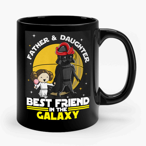 Star Wars Best Friend In The Galaxy Darth Vader And Leia Ceramic Mug