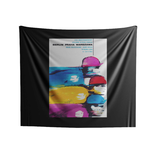 International Peace Race Berlin Praha Warszawa Indoor Wall Tapestries
