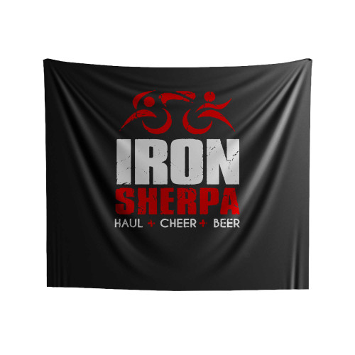 Iron Sherpa Tri Sherpa Triathlon Indoor Wall Tapestries