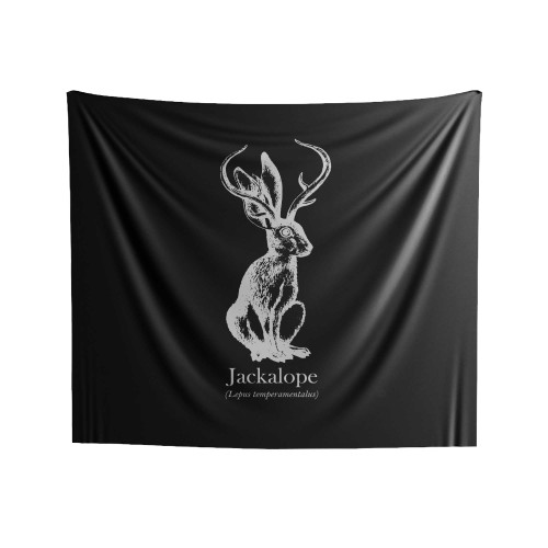 Jackalope Lepus Temperamentalus Jackrabbit Indoor Wall Tapestries