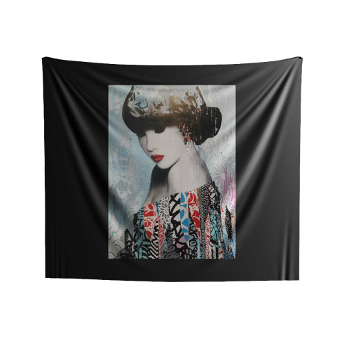Japan Geisha Girl Indoor Wall Tapestries