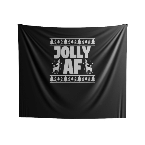 Jolly Af Ugly Christmas Indoor Wall Tapestries