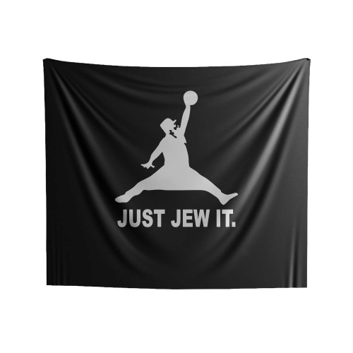 Just Jew It Humor Basketball Indoor Wall Tapestries