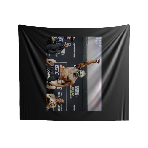 Kamaru Usman Face Mask Indoor Wall Tapestries