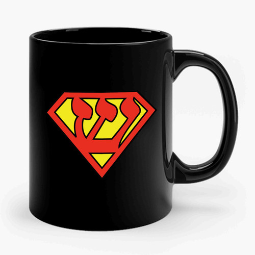 Super Jew Superman Logo Ceramic Mug