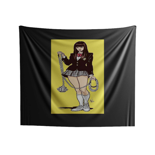 Kill Bill Gogo Yubari District Made Ladies Perfect Weight Crew Indoor Wall Tapestries