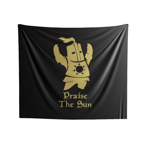 Knight Dark Souls Pray The Sun Indoor Wall Tapestries