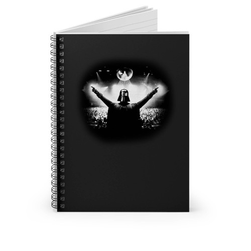 Star Wars Dj Darth Vader Clubbing Cool Funny Spiral Notebook