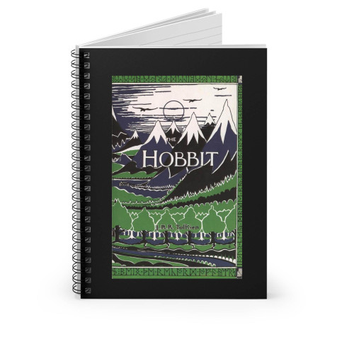 The Hobbit By J R R Tolkien Classic Book Cover Spiral Notebook