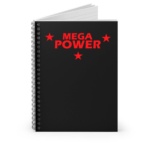 The Mega Powers Macho Man Randy Savage And Hulk Hogan Logo Spiral Notebook