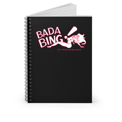 The Sopranos Bada Bing Strip Club Spiral Notebook