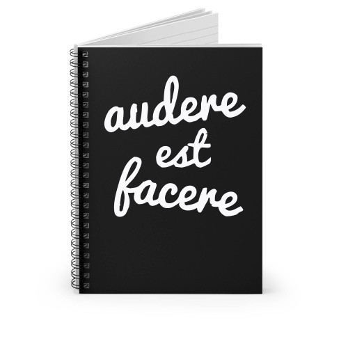 Tottenham Hotspur Fc Audere Est Facere Spiral Notebook