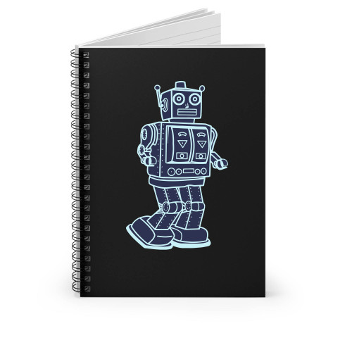 Vintage Robot Toys Spiral Notebook