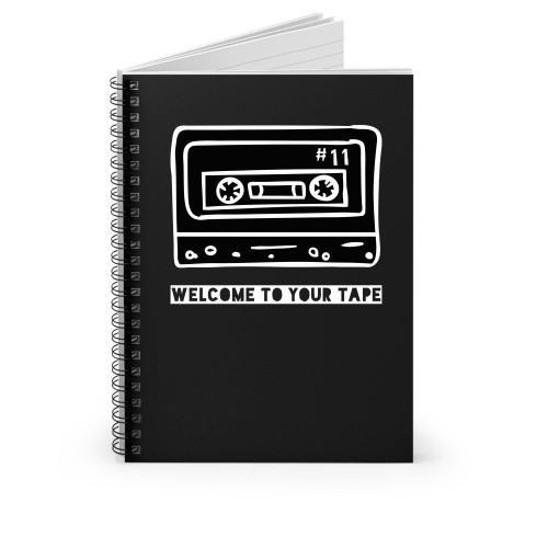 Welcome To Your Tape Cassette Tape Hannah Baker 13 Reasons Why Spiral Notebook