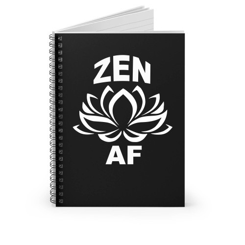 Zen Af Lotus Spiral Notebook