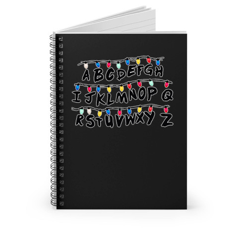 Alphabet Stranger Things Spiral Notebook