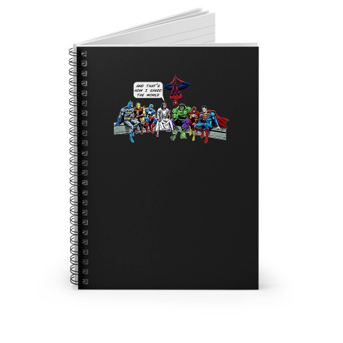 And That's How I Saved The World Jesus Spiral Notebook