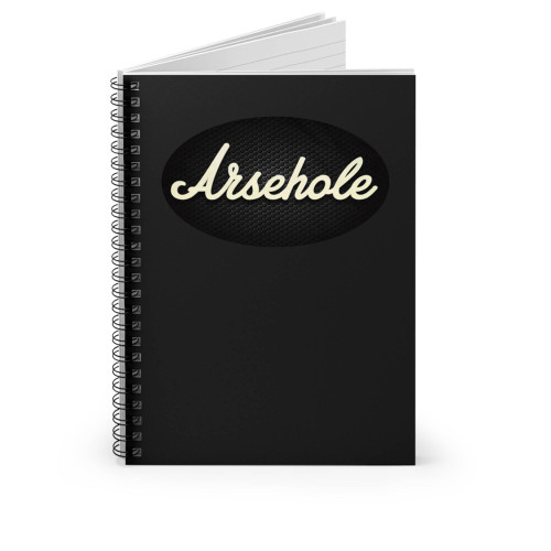 Arsehole Marshall Amps Music Parody Spiral Notebook