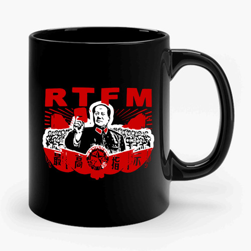 The It Crowd Rtfm Chairman Mao Roy Ceramic Mug