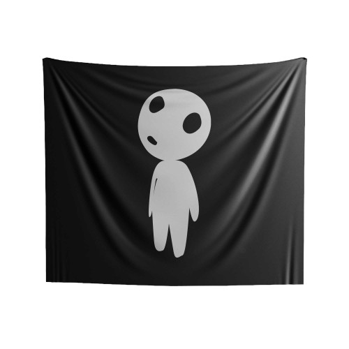 Kodama Japanese Folklore Tree Spirit Indoor Wall Tapestries