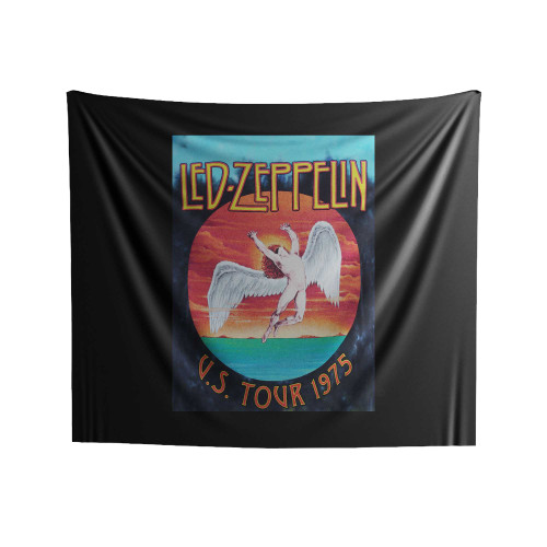 Led Zeppelin Tour 1975 Indoor Wall Tapestries