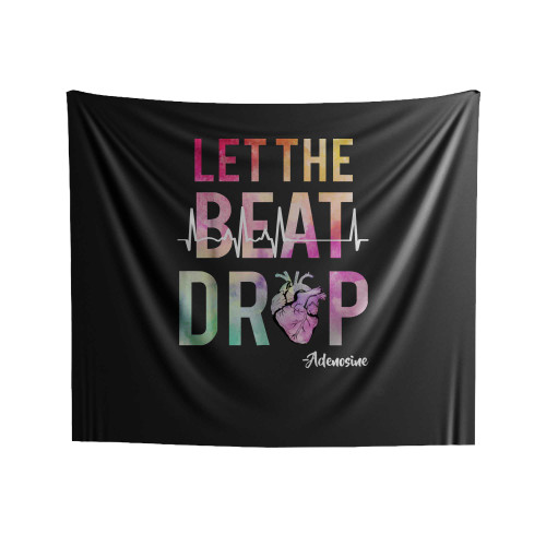 Let The Beat Drop Adenosine Indoor Wall Tapestries