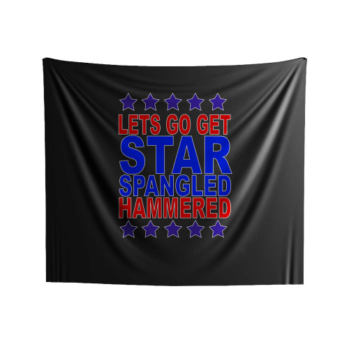 Lets Go Get Star Spangled Hammere Indoor Wall Tapestries