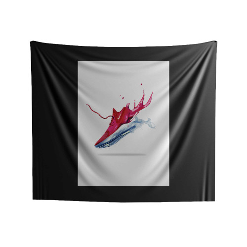 Liquid Red Just Do It Indoor Wall Tapestries
