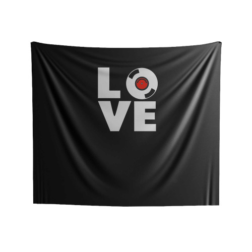 Love With Music Gift Indoor Wall Tapestries