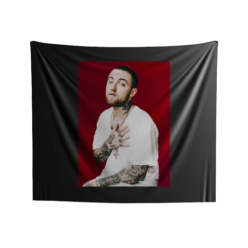 Mac Miller Tattoos 1 Indoor Wall Tapestries