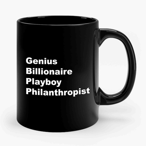 Tony Stark Genius Billionaire Playboy Philanthropist Iron Man Avengers Ceramic Mug