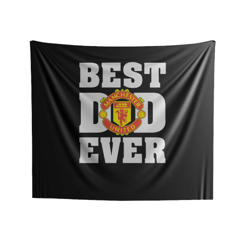 Manchester United Best Dad Ever Indoor Wall Tapestries