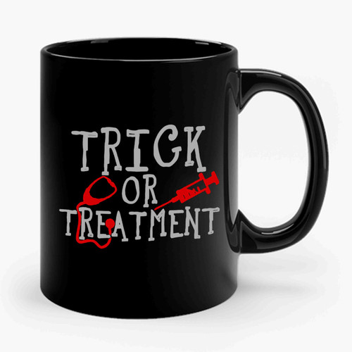 Trick Or Treatment Nurse Funny Halloween Ceramic Mug