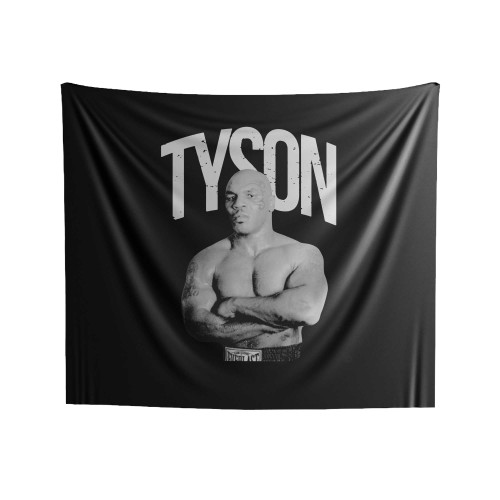 Mc Tyson Black And White Indoor Wall Tapestries