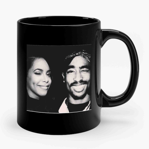 Tupac And Aaliyah Singer Ceramic Mug