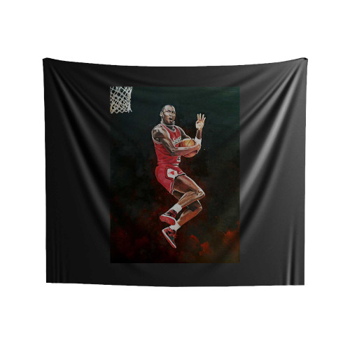 Michael Cradle Dunk Indoor Wall Tapestries