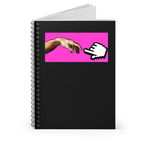 Da Vinci Hand Painting Spiral Notebook