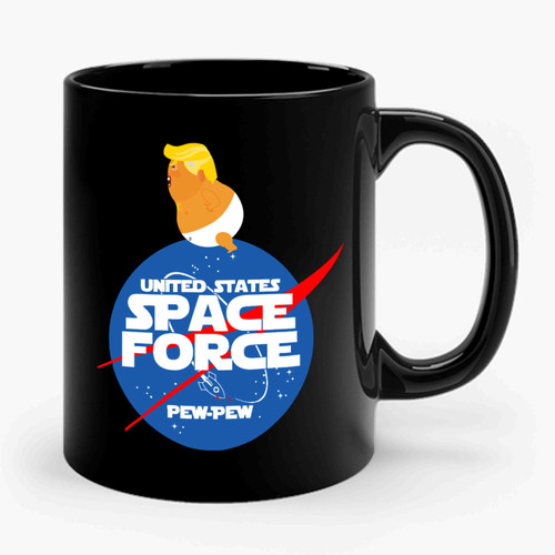 United Space Force Pew Pew Ceramic Mug