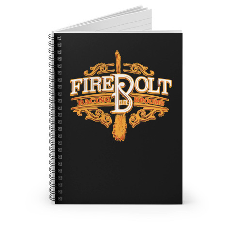 Harry Potter Inspired Firebolt Racing Broom Spiral Notebook