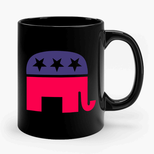 Vintage Republican Elephant Election Ceramic Mug