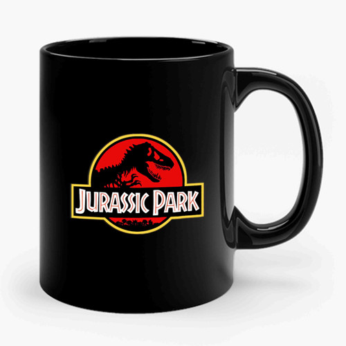Vintage Style Jurassic Park Ringer Ceramic Mug