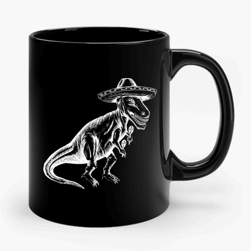 Vintage T-Rex Mexican Tyrannosaurus Dinosaur Ceramic Mug