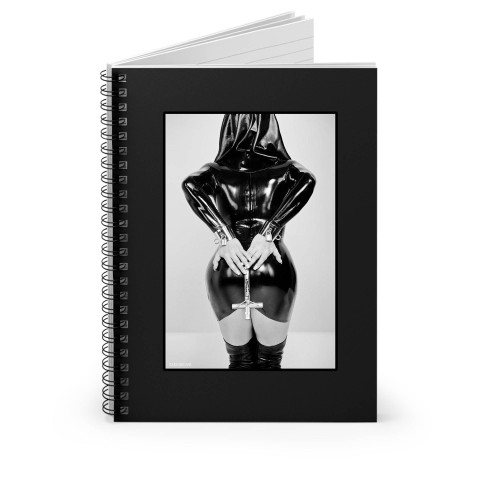 Hot Sexy Latex Nun Girl Spiral Notebook