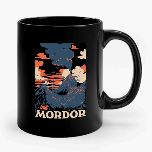 Visit Mordor Lord Of The Ring Inspired Ceramic Mug