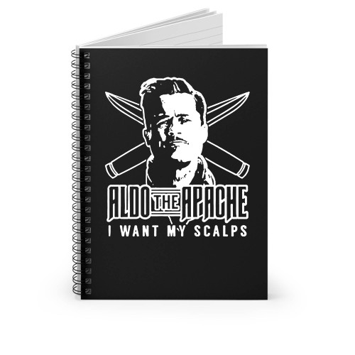 I Want My Scalps Inglorious Basterds Random Spiral Notebook
